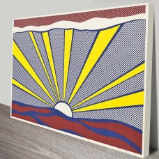 Sunrise Pop Art Canvas Print Wall Hanging Giclee Roy Lichtenstein Comic 81x61cm   332321237112